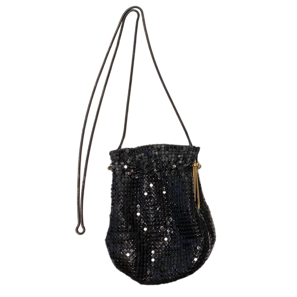 Vintage Metal Mesh Whimsygoth Black Bag